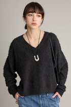 【ブリル/BRILL】のニュアンスヤーンVネックプルオーバー チャコールグレー|ID: prp329100004800086 ipo3291000000036925087