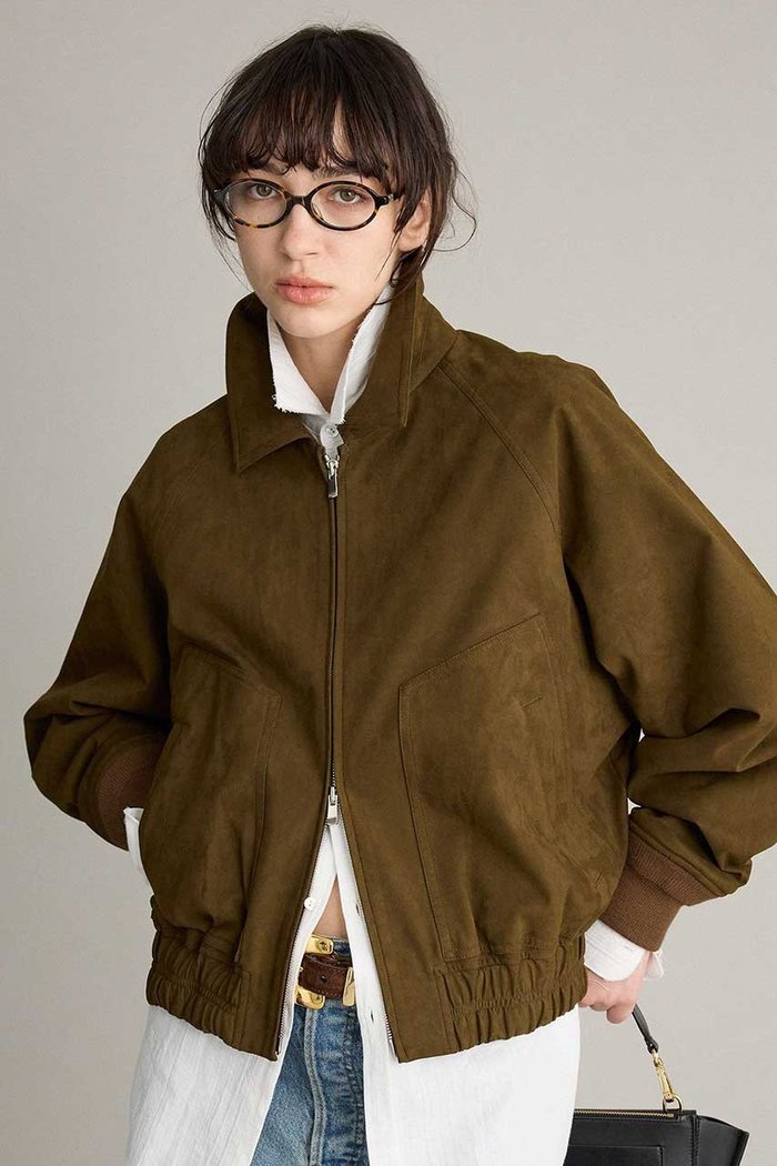 【ブリル/BRILL】のスエードライクブルゾン インテリア・キッズ・メンズ・レディースファッション・服の通販 founy(ファニー) https://founy.com/ ファッション Fashion レディースファッション Fashion for Women アウター Coat / Outerwear Collection レディースジャケット・軽アウター Jackets ブルゾンジャケット・スポーティアウター Blouson Jackets 2026年 2026 なめらか Smooth, Silky Texture ジャケット Jacket, Outerwear ブルゾン Blouson, Bomber Jacket エレガント 上品 Elegant 夏 Summer 春 Spring S/S・春夏 SS, Spring/Summer, Warm Season 軽量 Lightweight, Ultra Light |ID: prp329100004800088 ipo3291000000036087552