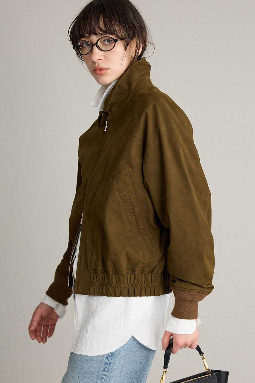 【ブリル/BRILL】のスエードライクブルゾン 人気、トレンドファッション・服の通販 founy(ファニー) 　ファッション　Fashion　レディースファッション　Fashion for Women　アウター　Coat / Outerwear Collection　レディースジャケット・軽アウター　Jackets　ブルゾンジャケット・スポーティアウター　Blouson Jackets　2026年　2026　なめらか　Smooth, Silky Texture　ジャケット　Jacket, Outerwear　ブルゾン　Blouson, Bomber Jacket　エレガント 上品　Elegant　夏　Summer　春　Spring　S/S・春夏　SS, Spring/Summer, Warm Season　軽量　Lightweight, Ultra Light　other-3|ID: prp329100004800088 ipo3291000000036087555