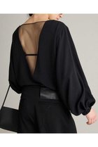 【ブリル/BRILL】のバックメッシュブラウス ブラック|ID: prp329100004800089 ipo3291000000034825634