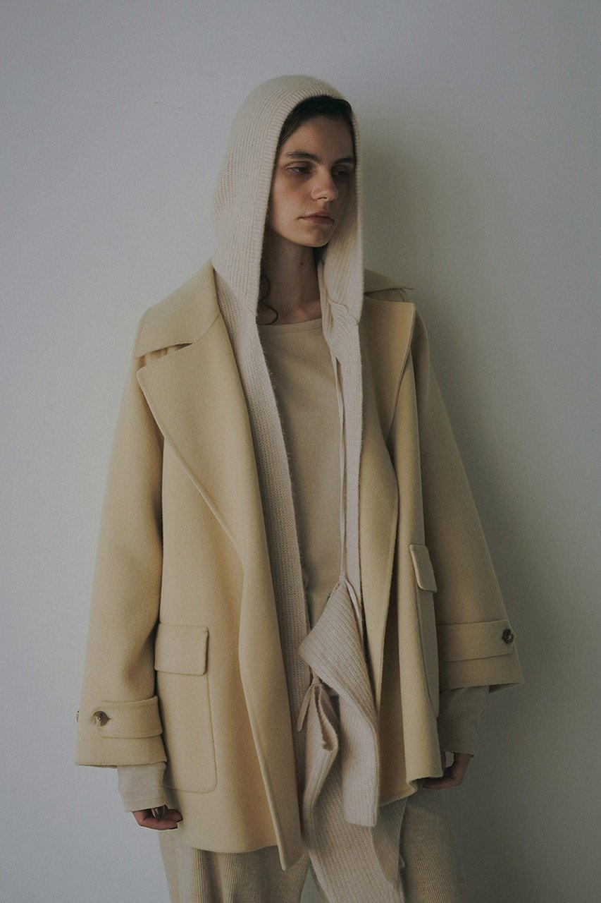 【ハー/HER.】の【YLEVE】別注 BEAVER COAT コート 人気、トレンドファッション・服の通販 founy(ファニー) 　ファッション　Fashion　レディースファッション　Fashion for Women　アウター　Coat / Outerwear Collection　コート・ロングコート・ピーコート　Long Coats, Peacoats & More　ショート　Short, Short Length　シンプル　Simple, Minimal　スペシャル　Special, Limited Edition　ダブル　Double, Double-Breasted　ビッグ　Big, Oversized　ベーシック　Basic, Essential　リアル　Real, Realistic　ワーク　Workwear, Utility Style　別注　Limited Edition, Custom Order　other-8|ID: prp329100004800100 ipo3291000000036022644