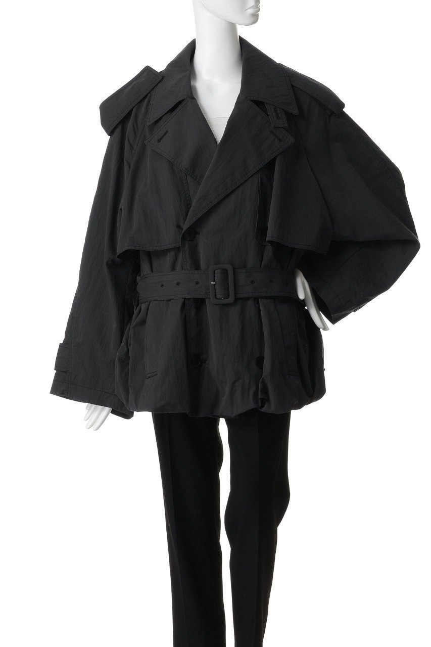 【プランク プロジェクト/PRANK PROJECT】のバルーンヘムトレンチ 人気、トレンドファッション・服の通販 founy(ファニー) 　ファッション　Fashion　レディースファッション　Fashion for Women　アウター　Coat / Outerwear Collection　コート・ロングコート・ピーコート　Long Coats, Peacoats & More　エアリー　Airy Texture　クラシカル　Classical, Vintage-Inspired　ショート　Short, Short Length　トレンチ　Trench, Trench Coat　バルーン　Balloon, Balloon Silhouette　フォルム　Silhouette, Form　リラックス　Relax, Relaxed Fit　ロング　Long, Long-Length　ワッシャー　Washer, Crinkled Finish　軽量　Lightweight, Ultra Light　other-5|ID: prp329100004800108 ipo3291000000035990395