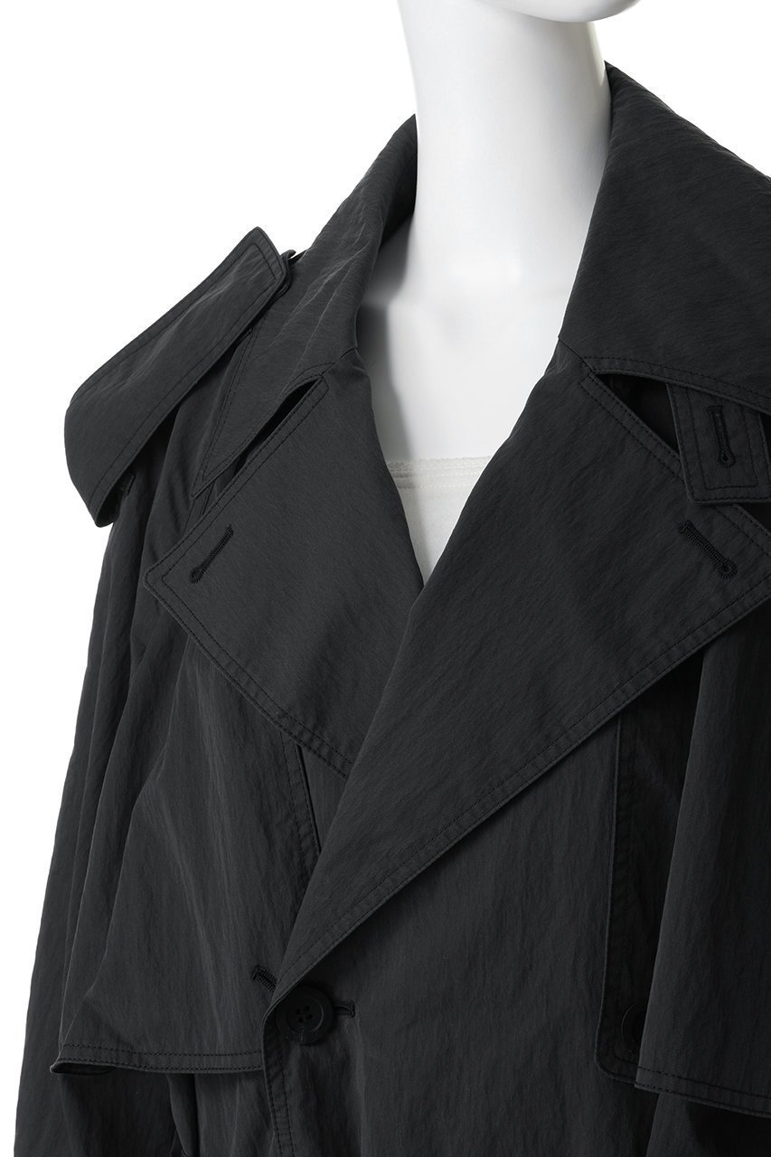 【プランク プロジェクト/PRANK PROJECT】のバルーンヘムトレンチ 人気、トレンドファッション・服の通販 founy(ファニー) 　ファッション　Fashion　レディースファッション　Fashion for Women　アウター　Coat / Outerwear Collection　コート・ロングコート・ピーコート　Long Coats, Peacoats & More　エアリー　Airy Texture　クラシカル　Classical, Vintage-Inspired　ショート　Short, Short Length　トレンチ　Trench, Trench Coat　バルーン　Balloon, Balloon Silhouette　フォルム　Silhouette, Form　リラックス　Relax, Relaxed Fit　ロング　Long, Long-Length　ワッシャー　Washer, Crinkled Finish　軽量　Lightweight, Ultra Light　other-8|ID: prp329100004800108 ipo3291000000035990398