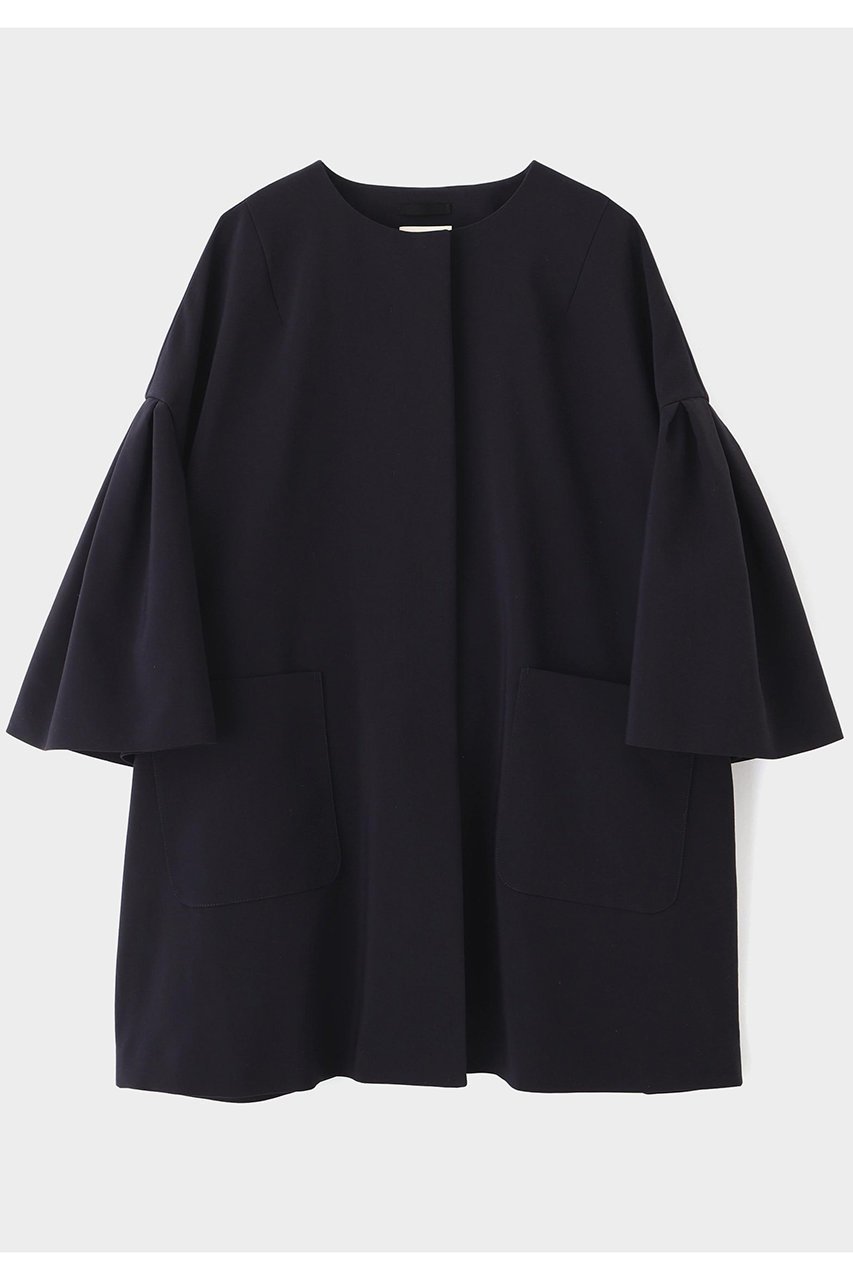 【ル フィル/LE PHIL】のT/Cトリプルクロスコート インテリア・キッズ・メンズ・レディースファッション・服の通販 founy(ファニー) 　ファッション　Fashion　レディースファッション　Fashion for Women　アウター　Coat / Outerwear Collection　コート・ロングコート・ピーコート　Long Coats, Peacoats & More　カッティング　Cutting Detail　スタンダード　Standard, Basic　スリーブ　Sleeve, Long Sleeve / Short Sleeve　トリプル　Triple, Three Layers　フォルム　Silhouette, Form　ロング　Long, Long-Length　ワイド　Wide, Wide Fit　ネイビー|ID: prp329100004800109 ipo3291000000035945086