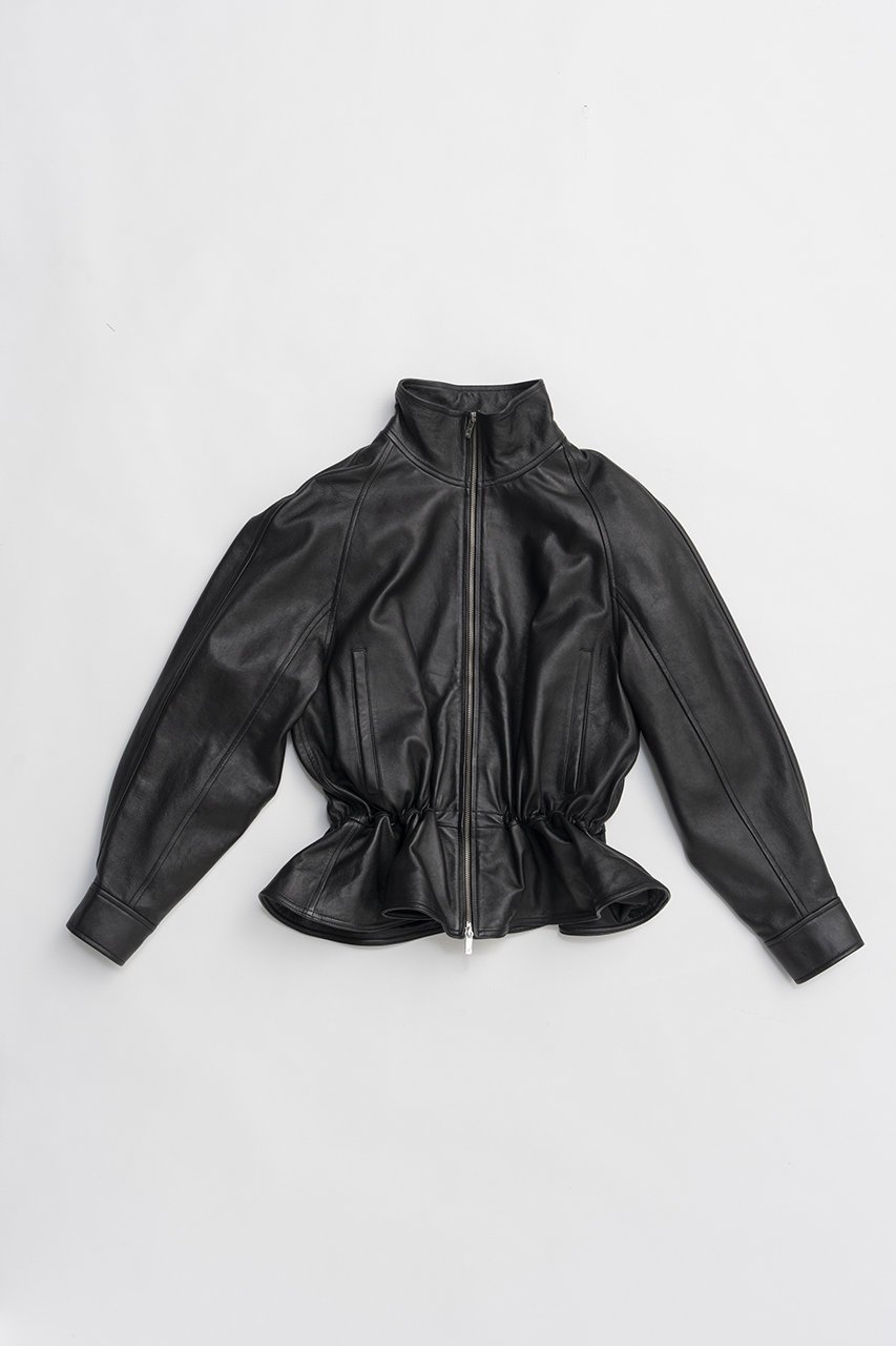 【プランク プロジェクト/PRANK PROJECT】のシープレザーペプラムブルゾン インテリア・キッズ・メンズ・レディースファッション・服の通販 founy(ファニー) 　ファッション　Fashion　レディースファッション　Fashion for Women　アウター　Coat / Outerwear Collection　レディースジャケット・軽アウター　Jackets　ブルゾンジャケット・スポーティアウター　Blouson Jackets　2026年　2026　ショルダー　Shoulder, Shoulder Strap　ジャケット　Jacket, Outerwear　ドローコード　Drawcord, Drawstring Cord　フォルム　Silhouette, Form　ブルゾン　Blouson, Bomber Jacket　夏　Summer　春　Spring　S/S・春夏　SS, Spring/Summer, Warm Season　BLK(ブラック)|ID: prp329100004800110 ipo3291000000034826085