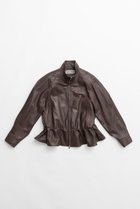 【プランク プロジェクト/PRANK PROJECT】のシープレザーペプラムブルゾン 人気、トレンドファッション・服の通販 founy(ファニー) ファッション Fashion レディースファッション Fashion for Women アウター Coat / Outerwear Collection レディースジャケット・軽アウター Jackets ブルゾンジャケット・スポーティアウター Blouson Jackets 2026年 2026 ショルダー Shoulder, Shoulder Strap ジャケット Jacket, Outerwear ドローコード Drawcord, Drawstring Cord フォルム Silhouette, Form ブルゾン Blouson, Bomber Jacket 夏 Summer 春 Spring S/S・春夏 SS, Spring/Summer, Warm Season thumbnail BRN(ブラウン)|ID: prp329100004800110 ipo3291000000034826086