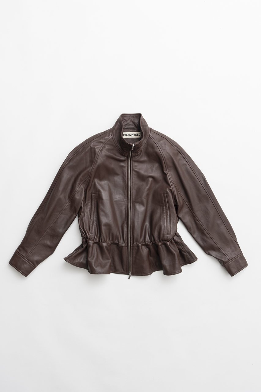 【プランク プロジェクト/PRANK PROJECT】のシープレザーペプラムブルゾン インテリア・キッズ・メンズ・レディースファッション・服の通販 founy(ファニー) 　ファッション　Fashion　レディースファッション　Fashion for Women　アウター　Coat / Outerwear Collection　レディースジャケット・軽アウター　Jackets　ブルゾンジャケット・スポーティアウター　Blouson Jackets　2026年　2026　ショルダー　Shoulder, Shoulder Strap　ジャケット　Jacket, Outerwear　ドローコード　Drawcord, Drawstring Cord　フォルム　Silhouette, Form　ブルゾン　Blouson, Bomber Jacket　夏　Summer　春　Spring　S/S・春夏　SS, Spring/Summer, Warm Season　BRN(ブラウン)|ID: prp329100004800110 ipo3291000000034826086