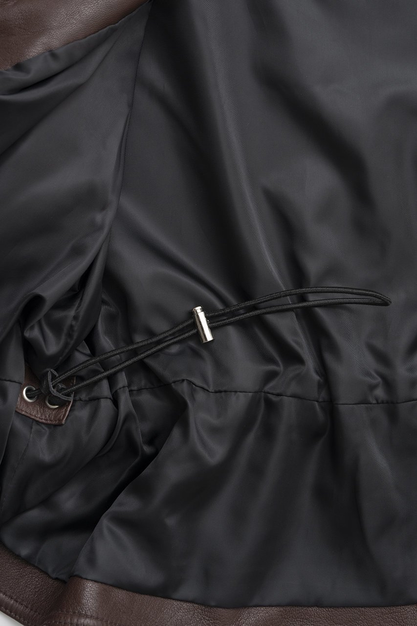 【プランク プロジェクト/PRANK PROJECT】のシープレザーペプラムブルゾン 人気、トレンドファッション・服の通販 founy(ファニー) 　ファッション　Fashion　レディースファッション　Fashion for Women　アウター　Coat / Outerwear Collection　レディースジャケット・軽アウター　Jackets　ブルゾンジャケット・スポーティアウター　Blouson Jackets　2026年　2026　ショルダー　Shoulder, Shoulder Strap　ジャケット　Jacket, Outerwear　ドローコード　Drawcord, Drawstring Cord　フォルム　Silhouette, Form　ブルゾン　Blouson, Bomber Jacket　夏　Summer　春　Spring　S/S・春夏　SS, Spring/Summer, Warm Season　other-4|ID: prp329100004800110 ipo3291000000034826089