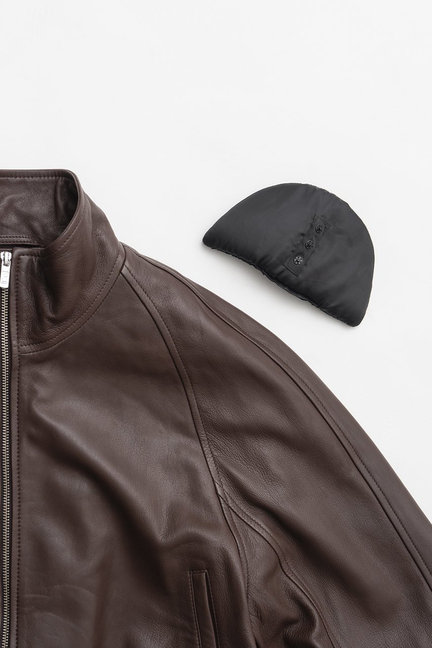 【プランク プロジェクト/PRANK PROJECT】のシープレザーペプラムブルゾン 人気、トレンドファッション・服の通販 founy(ファニー) 　ファッション　Fashion　レディースファッション　Fashion for Women　アウター　Coat / Outerwear Collection　レディースジャケット・軽アウター　Jackets　ブルゾンジャケット・スポーティアウター　Blouson Jackets　2026年　2026　ショルダー　Shoulder, Shoulder Strap　ジャケット　Jacket, Outerwear　ドローコード　Drawcord, Drawstring Cord　フォルム　Silhouette, Form　ブルゾン　Blouson, Bomber Jacket　夏　Summer　春　Spring　S/S・春夏　SS, Spring/Summer, Warm Season　other-7|ID: prp329100004800110 ipo3291000000034826092