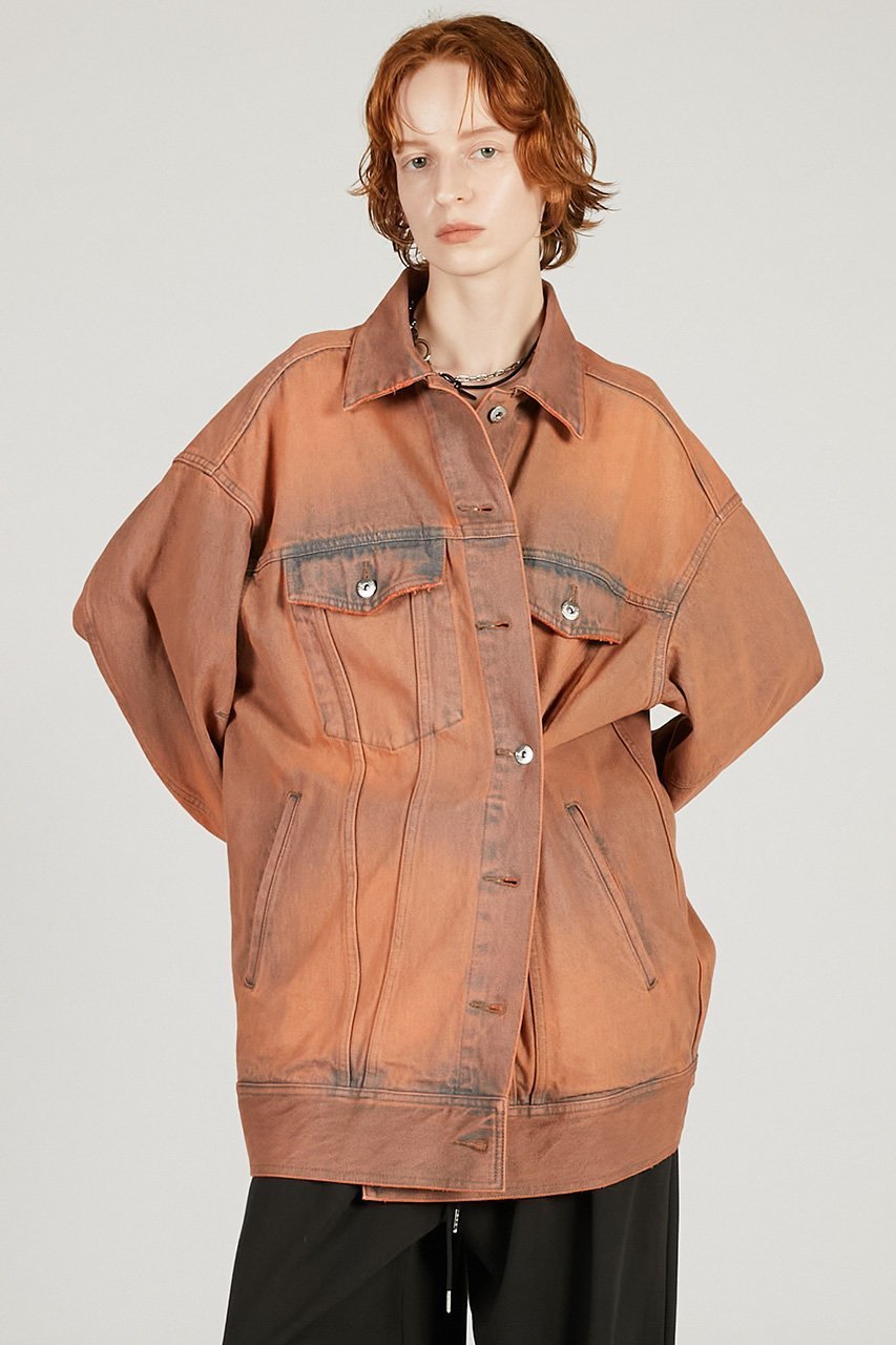 【プランク プロジェクト/PRANK PROJECT】のオーバージージャン インテリア・キッズ・メンズ・レディースファッション・服の通販 founy(ファニー) 　ファッション　Fashion　レディースファッション　Fashion for Women　アウター　Coat / Outerwear Collection　レディースジャケット・軽アウター　Jackets　ブルゾンジャケット・スポーティアウター　Blouson Jackets　2026年　2026　おすすめ　Recommended / Our Picks　シェイプ　Shape, Slim Fit　ジャケット　Jacket, Outerwear　スリーブ　Sleeve, Long Sleeve / Short Sleeve　デニム　Denim, Jeans Material　フォルム　Silhouette, Form　ブルゾン　Blouson, Bomber Jacket　ヴィンテージ　Vintage Style　夏　Summer　春　Spring　S/S・春夏　SS, Spring/Summer, Warm Season　P.BGE(ピンクベージュ)|ID: prp329100004800111 ipo3291000000034826096