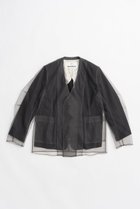 【プランク プロジェクト/PRANK PROJECT】のチュールレイヤードジャケット BLK(ブラック)|ID: prp329100004800115 ipo3291000000034826135