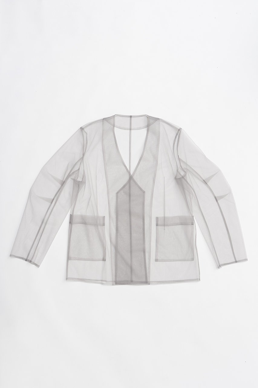 【プランク プロジェクト/PRANK PROJECT】のチュールレイヤードジャケット 人気、トレンドファッション・服の通販 founy(ファニー) 　ファッション　Fashion　レディースファッション　Fashion for Women　アウター　Coat / Outerwear Collection　レディースジャケット・軽アウター　Jackets　2026年　2026　おすすめ　Recommended / Our Picks　サテン　Satin, Glossy Fabric　ジャケット　Jacket, Outerwear　セットアップ　Set-Up, Coordinated Outfit　ダブル　Double, Double-Breasted　フロント　Front, Front Design　今季　This Season, Current Season　夏　Summer　春　Spring　S/S・春夏　SS, Spring/Summer, Warm Season　羽織　Haori, Light Jacket　other-3|ID: prp329100004800115 ipo3291000000034826139