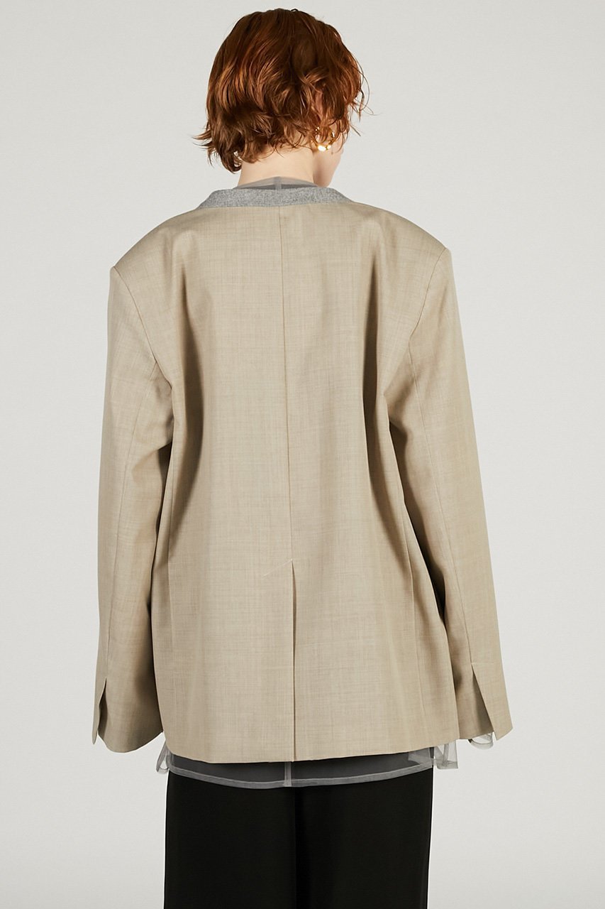 【プランク プロジェクト/PRANK PROJECT】のチュールレイヤードジャケット 人気、トレンドファッション・服の通販 founy(ファニー) 　ファッション　Fashion　レディースファッション　Fashion for Women　アウター　Coat / Outerwear Collection　レディースジャケット・軽アウター　Jackets　2026年　2026　おすすめ　Recommended / Our Picks　サテン　Satin, Glossy Fabric　ジャケット　Jacket, Outerwear　セットアップ　Set-Up, Coordinated Outfit　ダブル　Double, Double-Breasted　フロント　Front, Front Design　今季　This Season, Current Season　夏　Summer　春　Spring　S/S・春夏　SS, Spring/Summer, Warm Season　羽織　Haori, Light Jacket　other-7|ID: prp329100004800115 ipo3291000000034826143