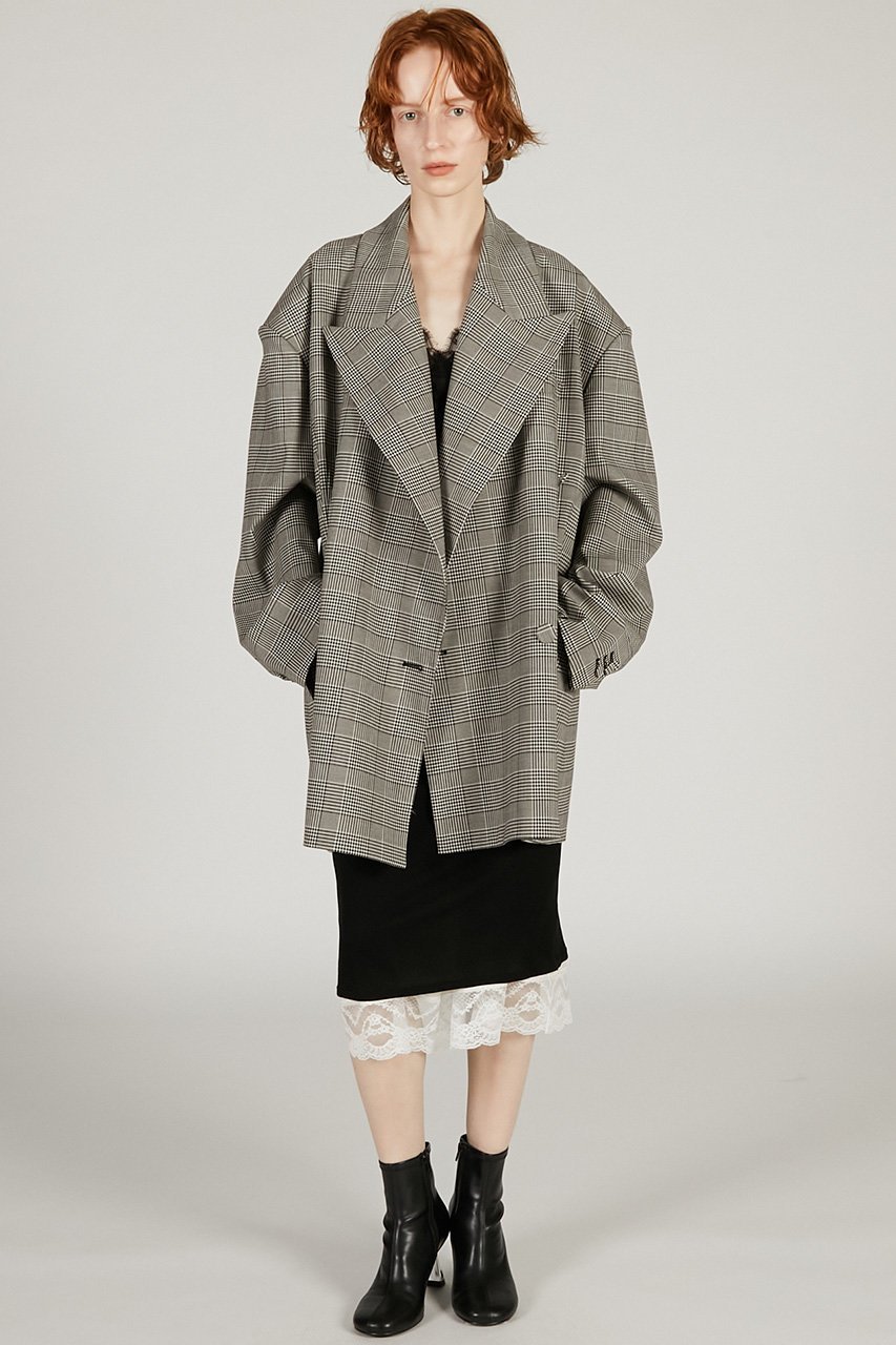 【プランク プロジェクト/PRANK PROJECT】のオーバーフォルムジャケット 人気、トレンドファッション・服の通販 founy(ファニー) 　ファッション　Fashion　レディースファッション　Fashion for Women　アウター　Coat / Outerwear Collection　レディースジャケット・軽アウター　Jackets　2026年　2026　クラシカル　Classical, Vintage-Inspired　グレンチェック　Glen Check, Glen Plaid　ジャケット　Jacket, Outerwear　夏　Summer　春　Spring　S/S・春夏　SS, Spring/Summer, Warm Season　other-7|ID: prp329100004800118 ipo3291000000034826175