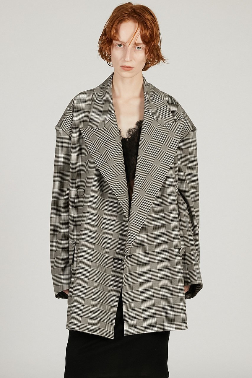 【プランク プロジェクト/PRANK PROJECT】のオーバーフォルムジャケット 人気、トレンドファッション・服の通販 founy(ファニー) 　ファッション　Fashion　レディースファッション　Fashion for Women　アウター　Coat / Outerwear Collection　レディースジャケット・軽アウター　Jackets　2026年　2026　クラシカル　Classical, Vintage-Inspired　グレンチェック　Glen Check, Glen Plaid　ジャケット　Jacket, Outerwear　夏　Summer　春　Spring　S/S・春夏　SS, Spring/Summer, Warm Season　other-8|ID: prp329100004800118 ipo3291000000034826176