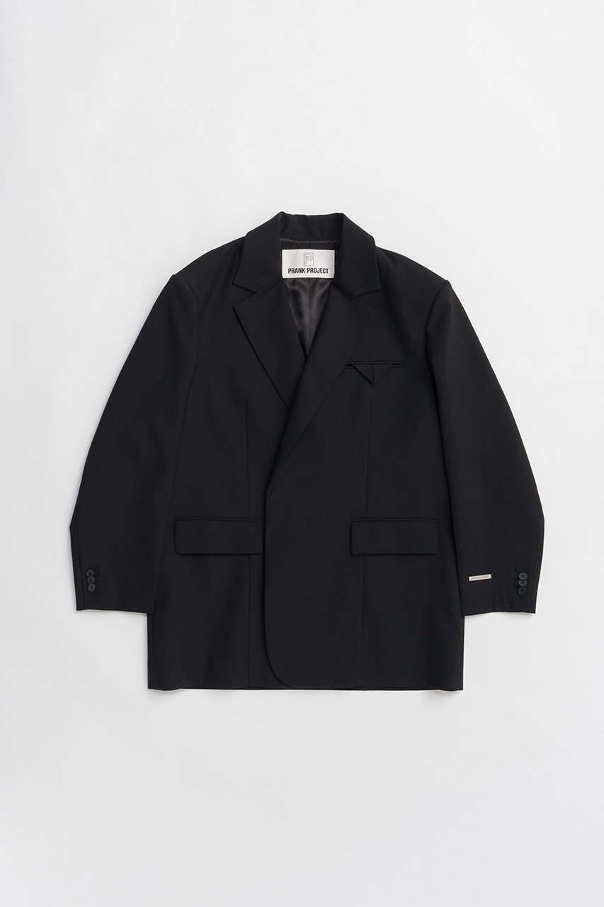 【プランク プロジェクト/PRANK PROJECT】のハイツイストウールジャケット インテリア・キッズ・メンズ・レディースファッション・服の通販 founy(ファニー) 　ファッション　Fashion　レディースファッション　Fashion for Women　アウター　Coat / Outerwear Collection　レディースジャケット・軽アウター　Jackets　2026年　2026　シンプル　Simple, Minimal　ジャケット　Jacket, Outerwear　セットアップ　Set-Up, Coordinated Outfit　デニム　Denim, Jeans Material　エレガント 上品　Elegant　夏　Summer　春　Spring　S/S・春夏　SS, Spring/Summer, Warm Season　BLK(ブラック)|ID: prp329100004800119 ipo3291000000034826178
