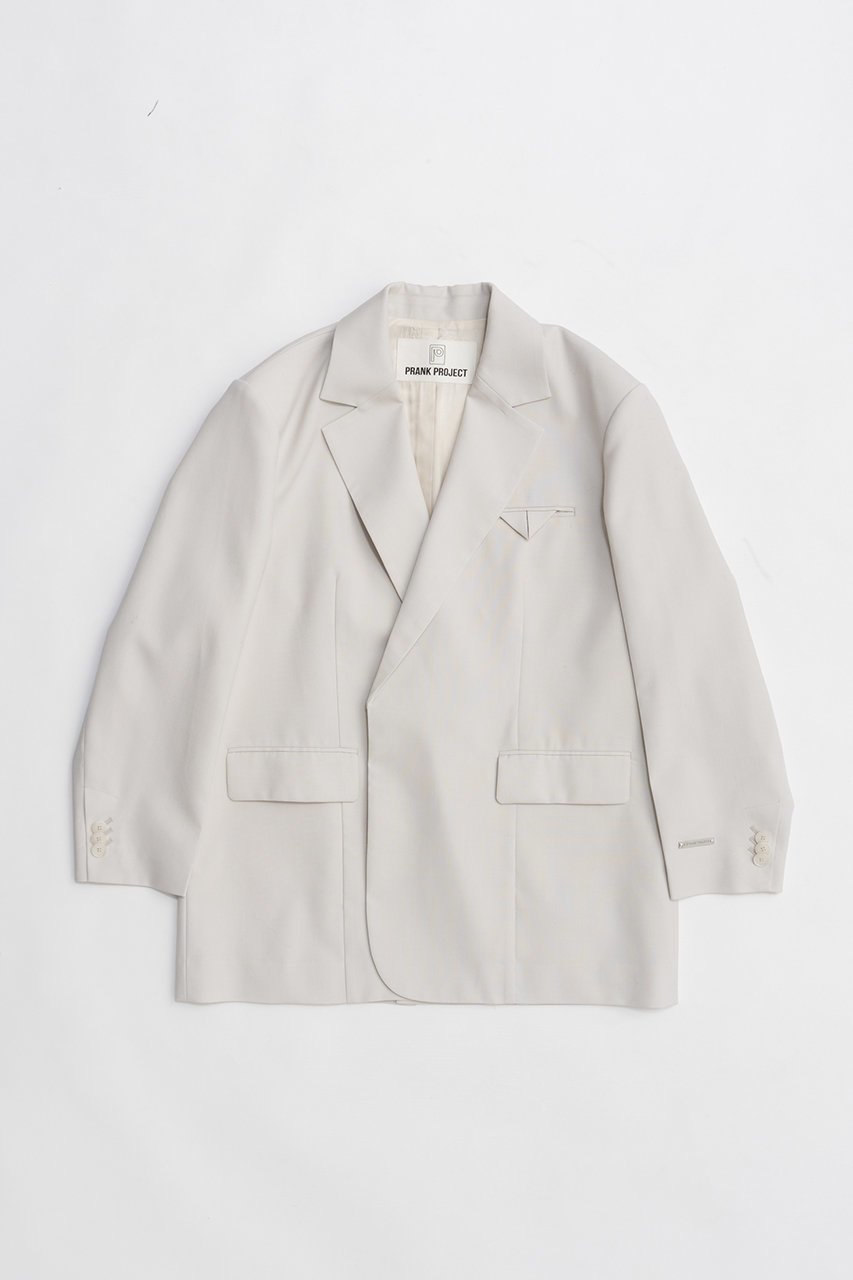 【プランク プロジェクト/PRANK PROJECT】のハイツイストウールジャケット インテリア・キッズ・メンズ・レディースファッション・服の通販 founy(ファニー) 　ファッション　Fashion　レディースファッション　Fashion for Women　アウター　Coat / Outerwear Collection　レディースジャケット・軽アウター　Jackets　2026年　2026　シンプル　Simple, Minimal　ジャケット　Jacket, Outerwear　セットアップ　Set-Up, Coordinated Outfit　デニム　Denim, Jeans Material　エレガント 上品　Elegant　夏　Summer　春　Spring　S/S・春夏　SS, Spring/Summer, Warm Season　WHT(ホワイト)|ID: prp329100004800119 ipo3291000000034826180