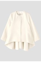 【ル フィル/LE PHIL】のエアートリプルクロスバックフレアジャケット 人気、トレンドファッション・服の通販 founy(ファニー) ファッション Fashion レディースファッション Fashion for Women アウター Coat / Outerwear Collection レディースジャケット・軽アウター Jackets グログラン Grosgrain, Grosgrain Ribbon ジャケット Jacket, Outerwear ジョーゼット Georgette, Semi-Sheer Fabric フォルム Silhouette, Form フォーマル Formal, Dressy フレア Flare, Flared エレガント 上品 Elegant 冬 Winter / This Winter 夏 Summer 新作・新入荷 New Arrivals / New In thumbnail ホワイト|ID: prp329100004800122 ipo3291000000034826210