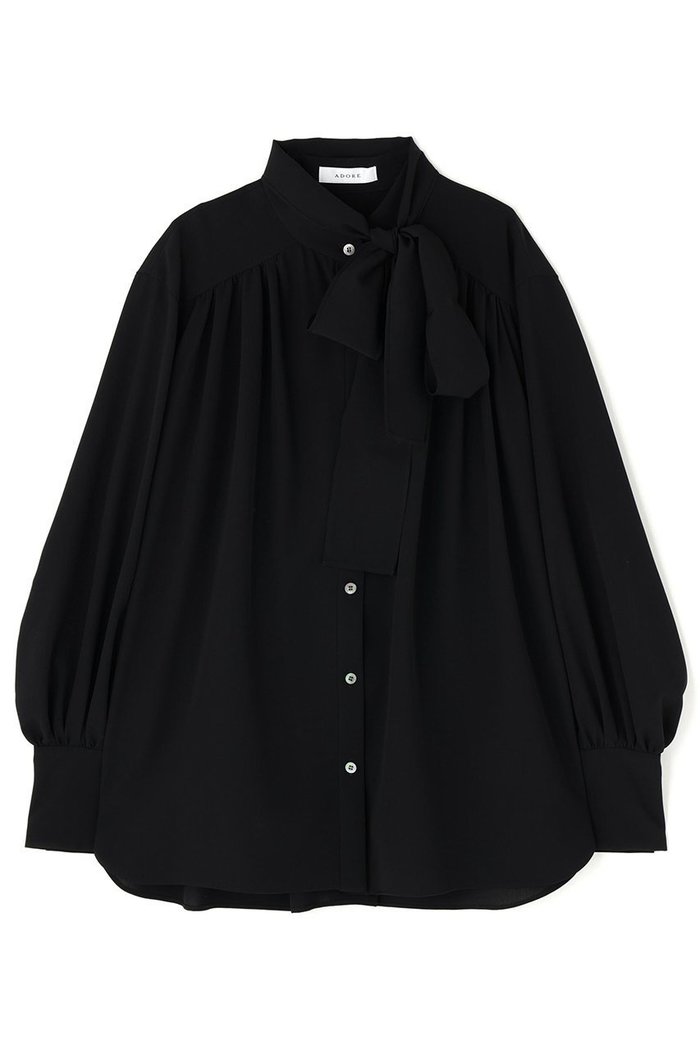 【アドーア/ADORE】のドライタッチツイルブラウス インテリア・キッズ・メンズ・レディースファッション・服の通販 founy(ファニー) https://founy.com/ ファッション Fashion レディースファッション Fashion for Women トップス・カットソー Cut & Sew Tops シャツ・ブラウス・オフィスカジュアル Elegant Blouses & Button-Ups ギャザー Gathered, Ruffled スタンダード Standard, Basic スリーブ Sleeve, Long Sleeve / Short Sleeve リボン Ribbon, Bow ロング Long, Long-Length エレガント 上品 Elegant 再入荷 Restock / Back in Stock |ID: prp329100004800126 ipo3291000000034826282