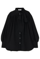 【アドーア/ADORE】のドライタッチツイルブラウス 人気、トレンドファッション・服の通販 founy(ファニー) ファッション Fashion レディースファッション Fashion for Women トップス・カットソー Cut & Sew Tops シャツ・ブラウス・オフィスカジュアル Elegant Blouses & Button-Ups ギャザー Gathered, Ruffled スタンダード Standard, Basic スリーブ Sleeve, Long Sleeve / Short Sleeve リボン Ribbon, Bow ロング Long, Long-Length エレガント 上品 Elegant 再入荷 Restock / Back in Stock |ID:prp329100004800126