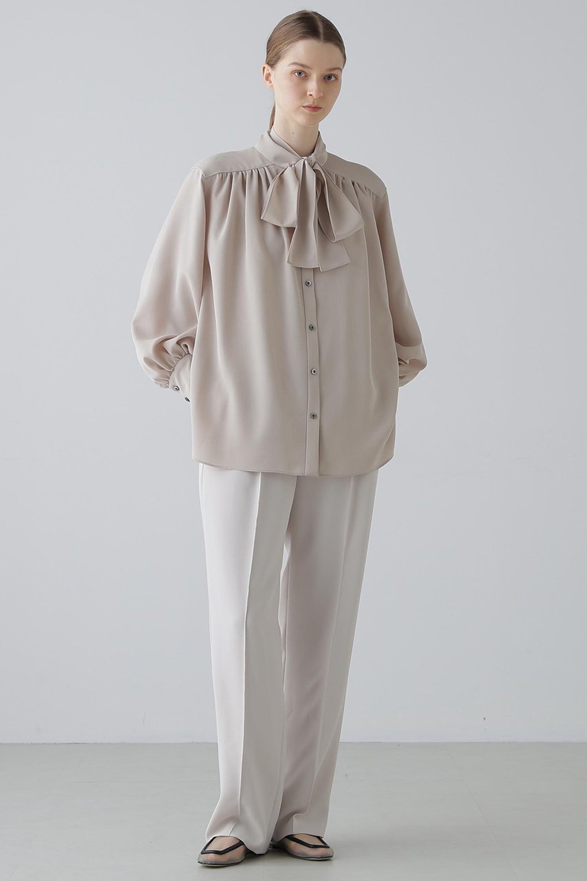 【アドーア/ADORE】のドライタッチツイルブラウス 人気、トレンドファッション・服の通販 founy(ファニー) ファッション Fashion レディースファッション Fashion for Women トップス・カットソー Cut & Sew Tops シャツ・ブラウス・オフィスカジュアル Elegant Blouses & Button-Ups ギャザー Gathered, Ruffled スタンダード Standard, Basic スリーブ Sleeve, Long Sleeve / Short Sleeve リボン Ribbon, Bow ロング Long, Long-Length エレガント 上品 Elegant 再入荷 Restock / Back in Stock other-3|ID: prp329100004800126 ipo3291000000034826287