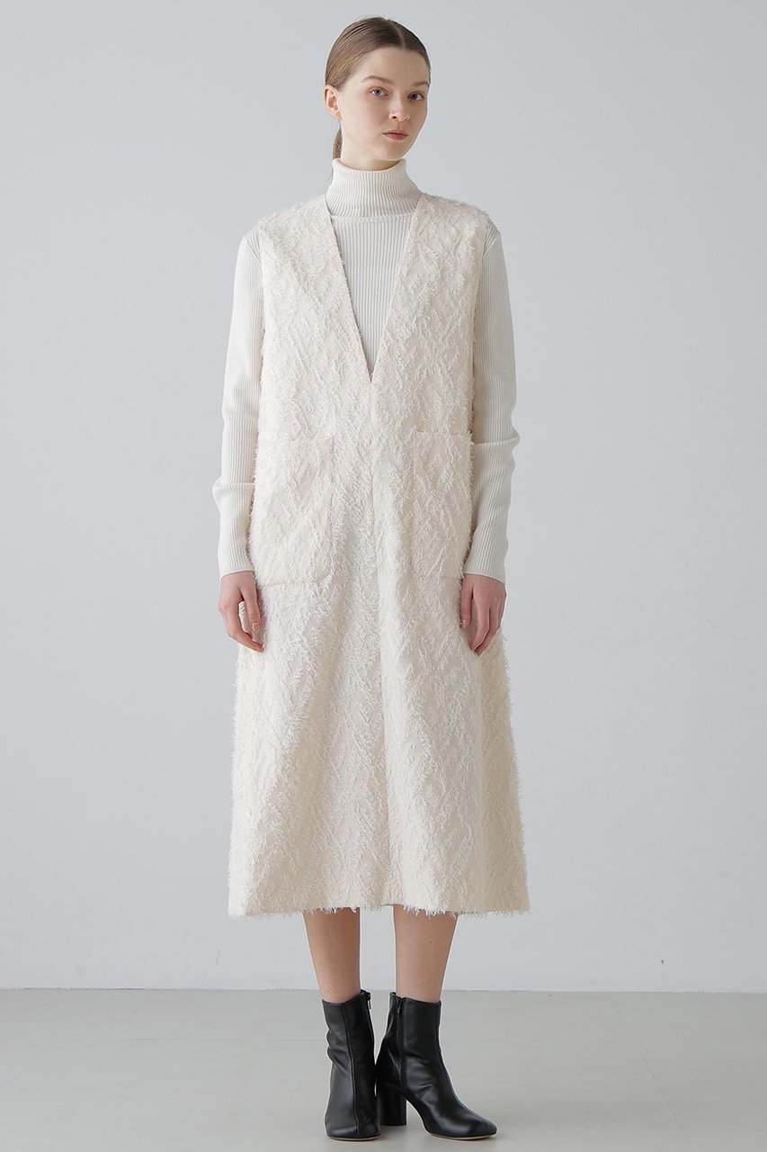 【アドーア/ADORE】のロンバスカットジャガードワンピース 人気、トレンドファッション・服の通販 founy(ファニー) 　ファッション　Fashion　レディースファッション　Fashion for Women　ワンピース　Dresses　チュニック　Tunic Tops & Dresses　インナー　Innerwear　カットソー　Cut and Sewn Top　シンプル　Simple, Minimal　ジャカード／ジャガード　Jacquard, Woven Pattern　スタンダード　Standard, Basic　チュニック　Tunic, Long Top　フォーマル　Formal, Dressy　ロング　Long, Long-Length　other-2|ID: prp329100004800128 ipo3291000000036138068