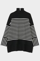 【ル フィル/LE PHIL】のボーダーニット 人気、トレンドファッション・服の通販 founy(ファニー) ファッション Fashion レディースファッション Fashion for Women トップス・カットソー Cut & Sew Tops ニット Knit Tops & Sweaters カジュアルプルオーバー・ニットトップス Pullovers & Knit Tops / Casual Pullovers デニム Denim, Jeans Material バランス Balance, Style Balance ボトム Bottoms, Lower Wear ボーダー Border, Stripe 新作・新入荷 New Arrivals / New In thumbnail ブラック|ID: prp329100004801336 ipo3291000000034835531