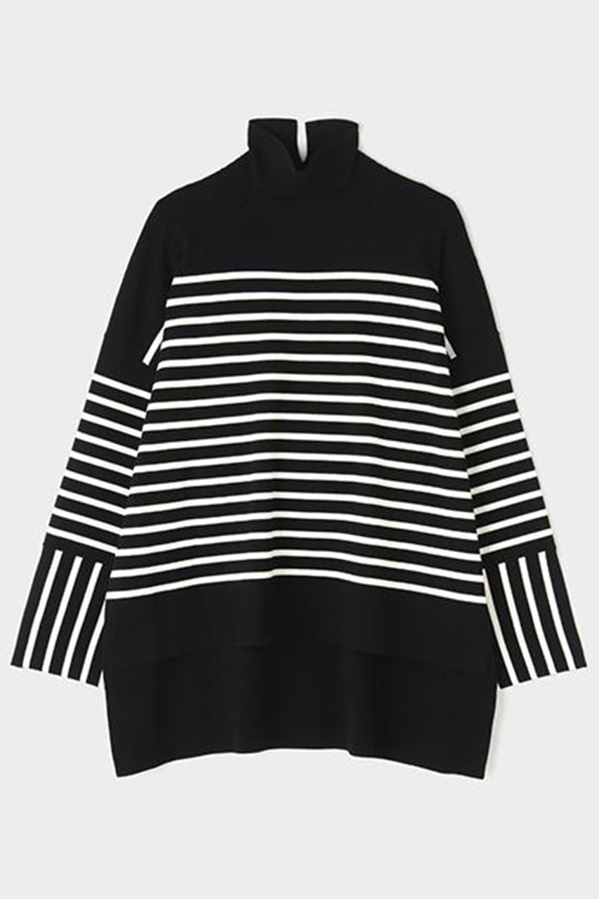 【ル フィル/LE PHIL】のボーダーニット インテリア・キッズ・メンズ・レディースファッション・服の通販 founy(ファニー) ファッション Fashion レディースファッション Fashion for Women トップス・カットソー Cut & Sew Tops ニット Knit Tops & Sweaters カジュアルプルオーバー・ニットトップス Pullovers & Knit Tops / Casual Pullovers デニム Denim, Jeans Material バランス Balance, Style Balance ボトム Bottoms, Lower Wear ボーダー Border, Stripe 新作・新入荷 New Arrivals / New In ブラック|ID: prp329100004801336 ipo3291000000034835531