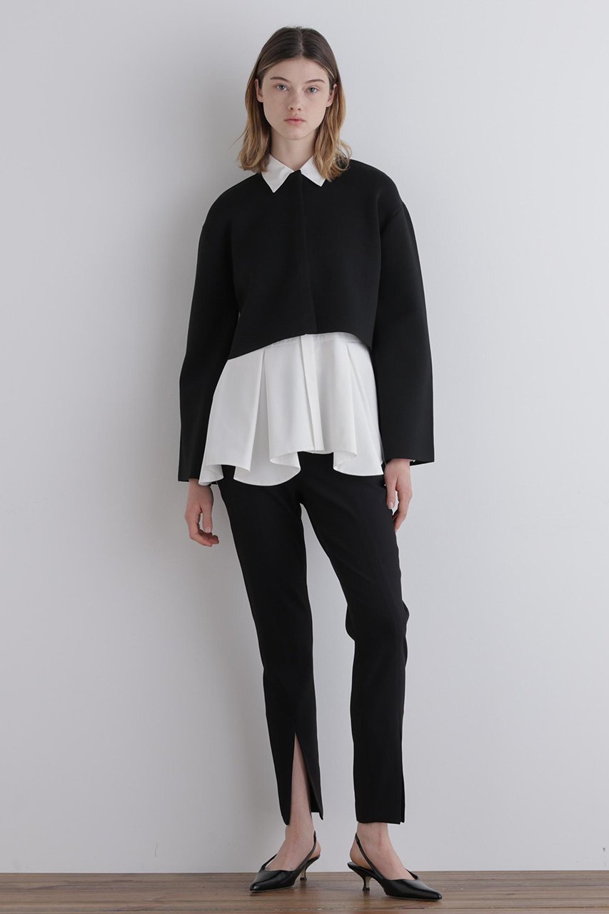 【ル フィル/LE PHIL】のショートニットプルオーバー 人気、トレンドファッション・服の通販 founy(ファニー) 　ファッション　Fashion　レディースファッション　Fashion for Women　トップス・カットソー　Cut & Sew Tops　ニット　Knit Tops & Sweaters　カジュアルプルオーバー・ニットトップス　Pullovers & Knit Tops / Casual Pullovers　なめらか　Smooth, Silky Texture　インナー　Innerwear　スタンダード　Standard, Basic　バランス　Balance, Style Balance　フリル　Frill, Ruffle　ボレロ　Bolero, Short Cardigan　新作・新入荷　New Arrivals / New In　other-3|ID: prp329100004801338 ipo3291000000034835558