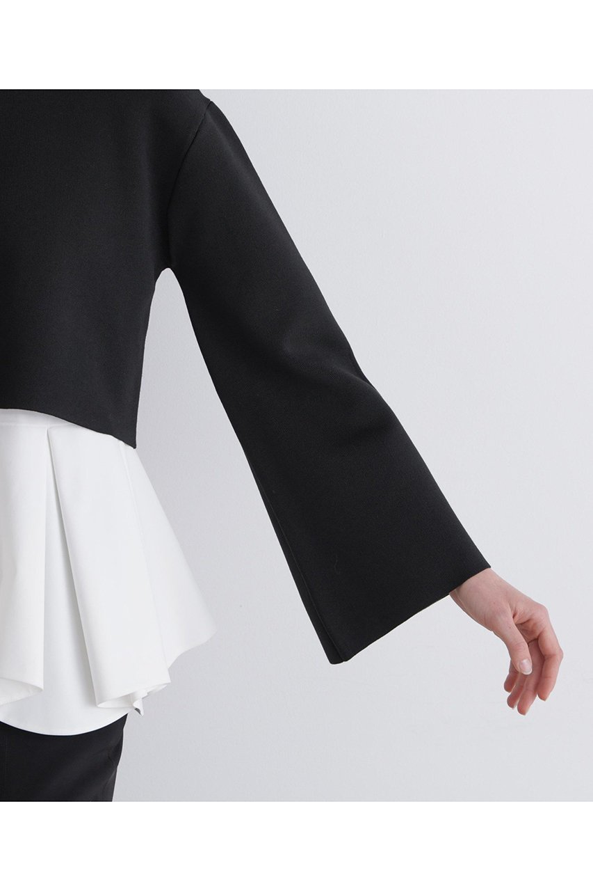 【ル フィル/LE PHIL】のショートニットプルオーバー 人気、トレンドファッション・服の通販 founy(ファニー) 　ファッション　Fashion　レディースファッション　Fashion for Women　トップス・カットソー　Cut & Sew Tops　ニット　Knit Tops & Sweaters　カジュアルプルオーバー・ニットトップス　Pullovers & Knit Tops / Casual Pullovers　なめらか　Smooth, Silky Texture　インナー　Innerwear　スタンダード　Standard, Basic　バランス　Balance, Style Balance　フリル　Frill, Ruffle　ボレロ　Bolero, Short Cardigan　新作・新入荷　New Arrivals / New In　other-8|ID: prp329100004801338 ipo3291000000034835563