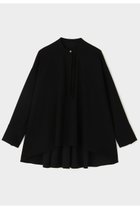 【ル フィル/LE PHIL】の2WAYツイルドレープブラウス ブラック|ID:prp329100004801339