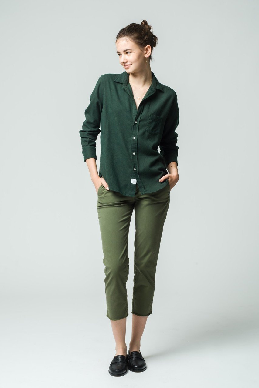 【フランク&アイリーン/Frank&Eileen】のEILEEN イタリアンコットン グリーン シャツ 人気、トレンドファッション・服の通販 founy(ファニー) 　ファッション　Fashion　レディースファッション　Fashion for Women　トップス・カットソー　Cut & Sew Tops　シャツ・ブラウス・オフィスカジュアル　Elegant Blouses & Button-Ups　ジャケット　Jacket, Outerwear　スリーブ　Sleeve, Long Sleeve / Short Sleeve　デニム　Denim, Jeans Material　リラックス　Relax, Relaxed Fit　ロング　Long, Long-Length　エレガント 上品　Elegant　新作・新入荷　New Arrivals / New In　other-8|ID: prp329100004801344 ipo3291000000034835610