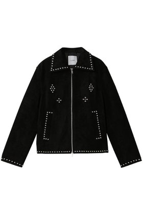【クラネ/CLANE】のSUEDE STUDS BLOUSON/ジャケット 大人の最旬トレンドファッション＆コーディネート founy(ファウニー) ファッション Fashion レディースファッション Fashion for Women アウター Coat / Outerwear Collection レディースジャケット・軽アウター Jackets ブルゾンジャケット・スポーティアウター Blouson Jackets ジャケット Jacket, Outerwear スタッズ Studs, Metal Accents ブルゾン Blouson, Bomber Jacket ポケット Pocket, Pocket Detail ミックス Mix, Mixed Style ワイド Wide, Wide Fit |ID:prp329100004801347