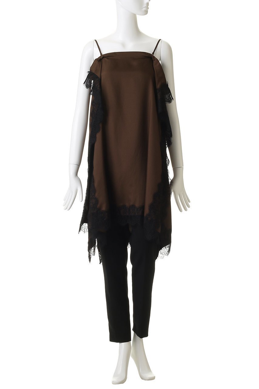 【プランク プロジェクト/PRANK PROJECT】のレースシンメワンピース 人気、トレンドファッション・服の通販 founy(ファニー) 　ファッション　Fashion　レディースファッション　Fashion for Women　ワンピース　Dresses　チュニック　Tunic Tops & Dresses　2026年　2026　サテン　Satin, Glossy Fabric　チュニック　Tunic, Long Top　ドレス　Dress, One-Piece　ペチコート　Petticoat, Underskirt　ラップ　Wrap, Wrap Design　ロング　Long, Long-Length　夏　Summer　春　Spring　S/S・春夏　SS, Spring/Summer, Warm Season　other-2|ID: prp329100004801351 ipo3291000000035894902