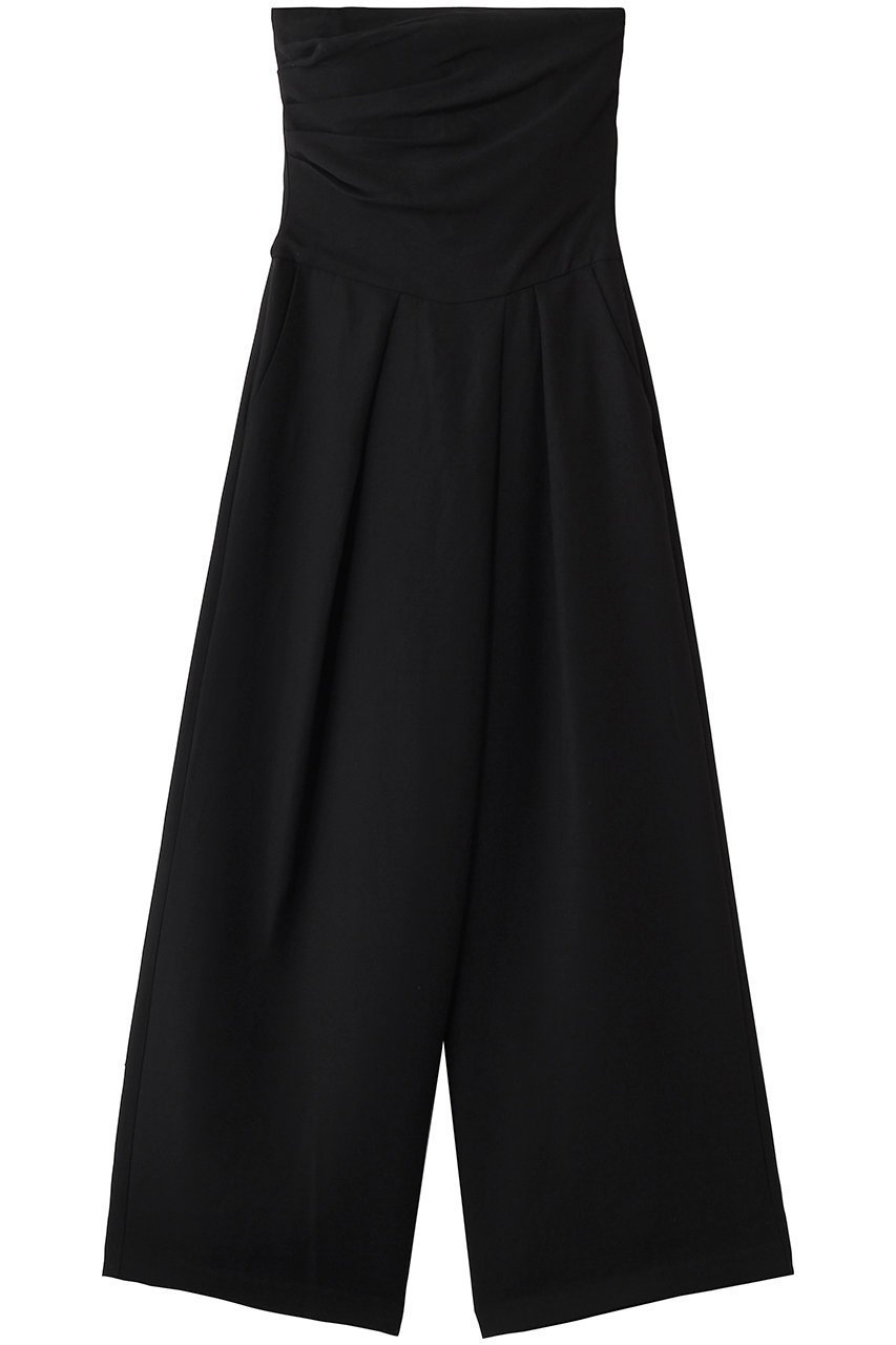 【プランク プロジェクト/PRANK PROJECT】のバックドレープ2WAYオールインワン インテリア・キッズ・メンズ・レディースファッション・服の通販 founy(ファニー) 　ファッション　Fashion　レディースファッション　Fashion for Women　パンツ　Pants & Trousers　バッグ　Bags　おすすめ　Recommended / Our Picks　スリット　Slit, Slit Detail　ドレープ　Drape, Draping Fabric　フラット　Flat, Flat Shoes　ラップ　Wrap, Wrap Design　BLK(ブラック)|ID: prp329100004801354 ipo3291000000036157675