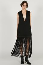 【プランク プロジェクト/PRANK PROJECT】のフリンジワンピース 人気、トレンドファッション・服の通販 founy(ファニー) ファッション Fashion レディースファッション Fashion for Women ワンピース Dresses チュニック Tunic Tops & Dresses 2026年 2026 カッティング Cutting Detail シンプル Simple, Minimal ジャケット Jacket, Outerwear チュニック Tunic, Long Top ドレス Dress, One-Piece フォルム Silhouette, Form フリンジ Fringe, Tassel ロング Long, Long-Length 夏 Summer 春 Spring S/S・春夏 SS, Spring/Summer, Warm Season thumbnail BLK(ブラック)|ID: prp329100004801355 ipo3291000000034835718