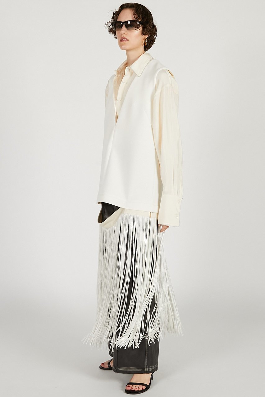 【プランク プロジェクト/PRANK PROJECT】のフリンジワンピース 人気、トレンドファッション・服の通販 founy(ファニー) 　ファッション　Fashion　レディースファッション　Fashion for Women　ワンピース　Dresses　チュニック　Tunic Tops & Dresses　2026年　2026　カッティング　Cutting Detail　シンプル　Simple, Minimal　ジャケット　Jacket, Outerwear　チュニック　Tunic, Long Top　ドレス　Dress, One-Piece　フォルム　Silhouette, Form　フリンジ　Fringe, Tassel　ロング　Long, Long-Length　夏　Summer　春　Spring　S/S・春夏　SS, Spring/Summer, Warm Season　other-2|ID: prp329100004801355 ipo3291000000034835722