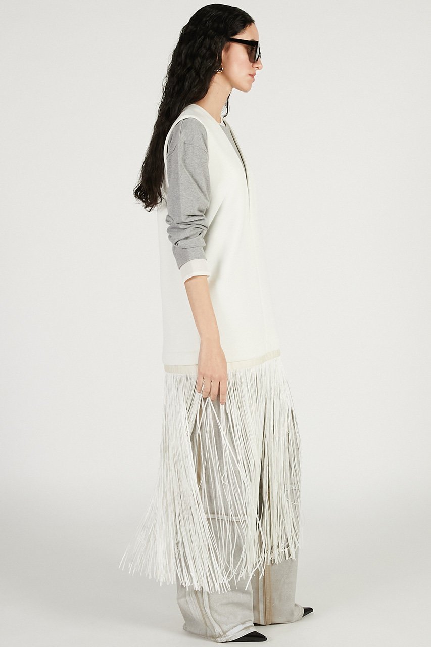 【プランク プロジェクト/PRANK PROJECT】のフリンジワンピース 人気、トレンドファッション・服の通販 founy(ファニー) 　ファッション　Fashion　レディースファッション　Fashion for Women　ワンピース　Dresses　チュニック　Tunic Tops & Dresses　2026年　2026　カッティング　Cutting Detail　シンプル　Simple, Minimal　ジャケット　Jacket, Outerwear　チュニック　Tunic, Long Top　ドレス　Dress, One-Piece　フォルム　Silhouette, Form　フリンジ　Fringe, Tassel　ロング　Long, Long-Length　夏　Summer　春　Spring　S/S・春夏　SS, Spring/Summer, Warm Season　other-7|ID: prp329100004801355 ipo3291000000034835730