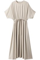 【エブール/ebure】のトリアセダブルクロス イージーワンピース 人気、トレンドファッション・服の通販 founy(ファニー) ファッション Fashion レディースファッション Fashion for Women ワンピース Dresses チュニック Tunic Tops & Dresses ギャザー Gathered, Ruffled チュニック Tunic, Long Top ドレープ Drape, Draping Fabric バランス Balance, Style Balance リボン Ribbon, Bow ロング Long, Long-Length エレガント 上品 Elegant 定番 Standard, Basic Item |ID:prp329100004801408