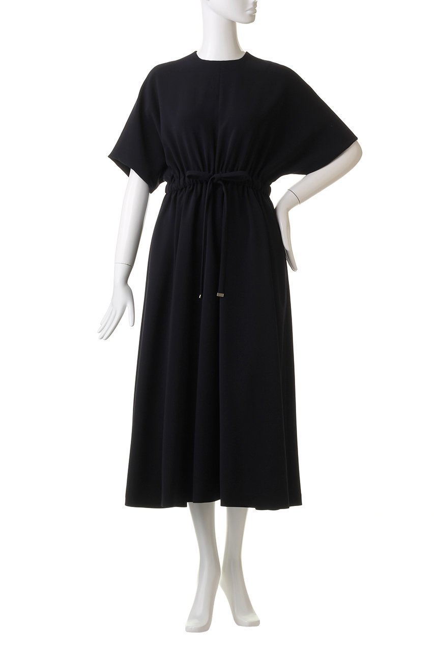 【エブール/ebure】のトリアセダブルクロス イージーワンピース 人気、トレンドファッション・服の通販 founy(ファニー) 　ファッション　Fashion　レディースファッション　Fashion for Women　ワンピース　Dresses　チュニック　Tunic Tops & Dresses　ギャザー　Gathered, Ruffled　チュニック　Tunic, Long Top　ドレープ　Drape, Draping Fabric　バランス　Balance, Style Balance　リボン　Ribbon, Bow　ロング　Long, Long-Length　エレガント 上品　Elegant　定番　Standard, Basic Item　other-2|ID: prp329100004801408 ipo3291000000035376253