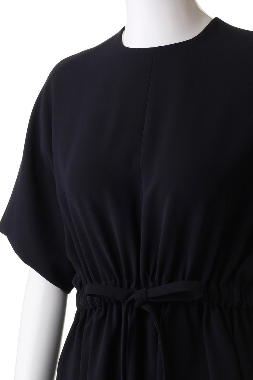 【エブール/ebure】のトリアセダブルクロス イージーワンピース 人気、トレンドファッション・服の通販 founy(ファニー) 　ファッション　Fashion　レディースファッション　Fashion for Women　ワンピース　Dresses　チュニック　Tunic Tops & Dresses　ギャザー　Gathered, Ruffled　チュニック　Tunic, Long Top　ドレープ　Drape, Draping Fabric　バランス　Balance, Style Balance　リボン　Ribbon, Bow　ロング　Long, Long-Length　エレガント 上品　Elegant　定番　Standard, Basic Item　other-5|ID: prp329100004801408 ipo3291000000035376259