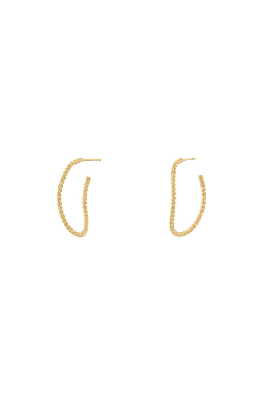 【バージュエリー/BAR Jewellery】のTWISTED ELONGATED HOOP ピアス インテリア・キッズ・メンズ・レディースファッション・服の通販 founy(ファニー) ファッション Fashion レディースファッション Fashion for Women ジュエリー Jewelry ファッションリング Fashion Rings イヤリング・フープ・ドロップタイプ Hoop, Drop & Clip Earrings 2026年 2026 イヤリング Earrings シンプル Simple, Minimal バタフライ Butterfly, Butterfly Motif モダン Modern, Contemporary ワイヤー Wire, Wired Bra 夏 Summer 春 Spring S/S・春夏 SS, Spring/Summer, Warm Season ゴールド|ID: prp329100004802727 ipo3291000000034845163