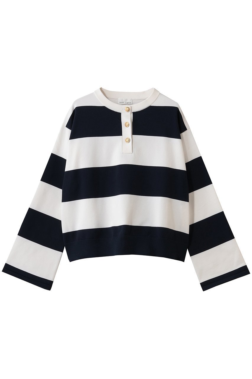 【アッパー ハイツ/upper hights】のTHE RUGGER BOAT インテリア・キッズ・メンズ・レディースファッション・服の通販 founy(ファニー) 　ファッション　Fashion　レディースファッション　Fashion for Women　トップス・カットソー　Cut & Sew Tops　シャツ・ブラウス・オフィスカジュアル　Elegant Blouses & Button-Ups　ロングTシャツ・Tシャツ　Longline T-Shirts & Tees　カットソー・ベーシックTシャツ　Cut-and-Sewn Tops / Stretch Tees & Basics　2026年　2026　ショート　Short, Short Length　スポーティ　Sporty, Casual Athletic　スリーブ　Sleeve, Long Sleeve / Short Sleeve　デニム　Denim, Jeans Material　バランス　Balance, Style Balance　ボーダー　Border, Stripe　モチーフ　Motif, Design Theme　ロング　Long, Long-Length　夏　Summer　春　Spring　S/S・春夏　SS, Spring/Summer, Warm Season　NAVY|ID: prp329100004802755 ipo3291000000035862086