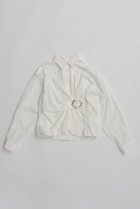 【プランク プロジェクト/PRANK PROJECT】のバックルバルーンシャツ WHT(ホワイト)|ID: prp329100004802760 ipo3291000000034845407