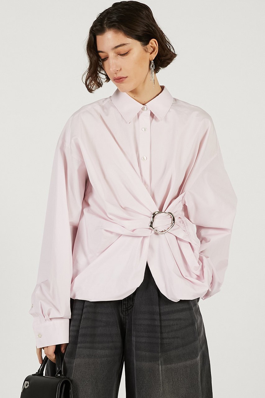 【プランク プロジェクト/PRANK PROJECT】のバックルバルーンシャツ 人気、トレンドファッション・服の通販 founy(ファニー) ファッション Fashion レディースファッション Fashion for Women トップス・カットソー Cut & Sew Tops シャツ・ブラウス・オフィスカジュアル Elegant Blouses & Button-Ups バッグ Bags 2026年 2026 シンプル Simple, Minimal スリーブ Sleeve, Long Sleeve / Short Sleeve ドレープ Drape, Draping Fabric ブロード Broadcloth, Fine Cotton ボトム Bottoms, Lower Wear メタル Metal, Metal Parts ロング Long, Long-Length 夏 Summer 春 Spring S/S・春夏 SS, Spring/Summer, Warm Season other-8|ID: prp329100004802760 ipo3291000000034845419