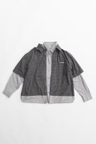 【プランク プロジェクト/PRANK PROJECT】のダブルレイヤーシャツ C.GRY(チャコールグレー)|ID: prp329100004802763 ipo3291000000034845435