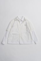 【プランク プロジェクト/PRANK PROJECT】のダブルレイヤーシャツ WHT(ホワイト)|ID: prp329100004802763 ipo3291000000034845437