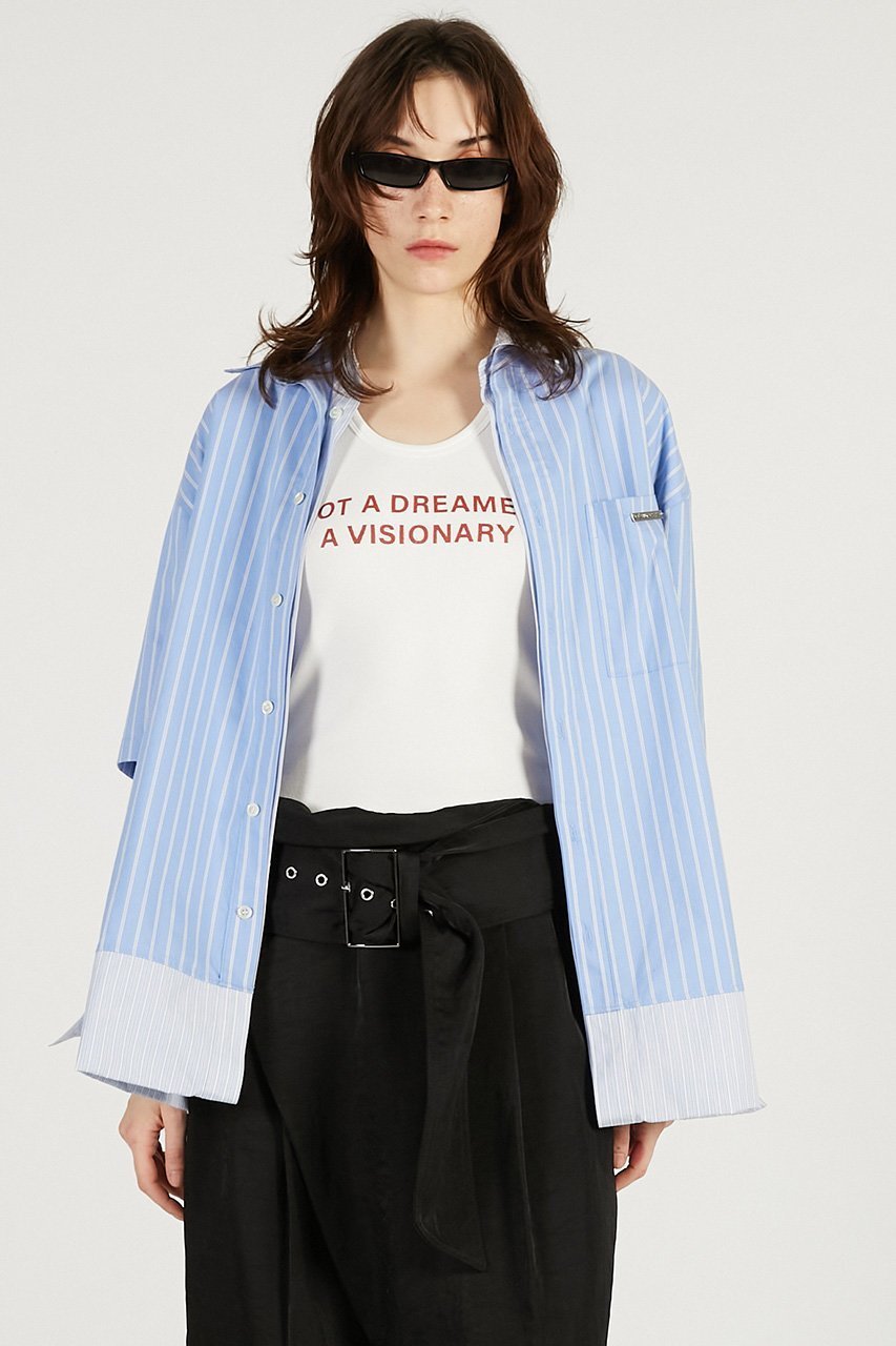 【プランク プロジェクト/PRANK PROJECT】のダブルレイヤーシャツ 人気、トレンドファッション・服の通販 founy(ファニー) ファッション Fashion レディースファッション Fashion for Women トップス・カットソー Cut & Sew Tops シャツ・ブラウス・オフィスカジュアル Elegant Blouses & Button-Ups 2026年 2026 おすすめ Recommended / Our Picks ストライプ Stripe, Striped Pattern スリーブ Sleeve, Long Sleeve / Short Sleeve チェック Check, Plaid, Tartan ドッキング Docking, Mixed Material ベーシック Basic, Essential ボトム Bottoms, Lower Wear ロング Long, Long-Length 半袖 Short Sleeve, Half Sleeve 夏 Summer 春 Spring S/S・春夏 SS, Spring/Summer, Warm Season 無地 Plain, Solid Color 長袖 Long Sleeve, Full Sleeve other-4|ID: prp329100004802763 ipo3291000000034845444