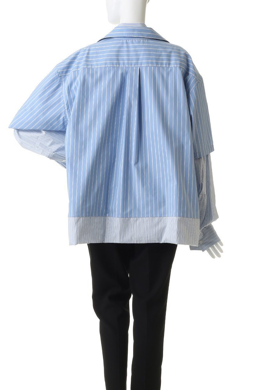 【プランク プロジェクト/PRANK PROJECT】のダブルレイヤーシャツ 人気、トレンドファッション・服の通販 founy(ファニー) 　ファッション　Fashion　レディースファッション　Fashion for Women　トップス・カットソー　Cut & Sew Tops　シャツ・ブラウス・オフィスカジュアル　Elegant Blouses & Button-Ups　2026年　2026　おすすめ　Recommended / Our Picks　ストライプ　Stripe, Striped Pattern　スリーブ　Sleeve, Long Sleeve / Short Sleeve　チェック　Check, Plaid, Tartan　ドッキング　Docking, Mixed Material　ベーシック　Basic, Essential　ボトム　Bottoms, Lower Wear　ロング　Long, Long-Length　半袖　Short Sleeve, Half Sleeve　夏　Summer　春　Spring　S/S・春夏　SS, Spring/Summer, Warm Season　無地　Plain, Solid Color　長袖　Long Sleeve, Full Sleeve　other-4|ID: prp329100004802763 ipo3291000000035862132