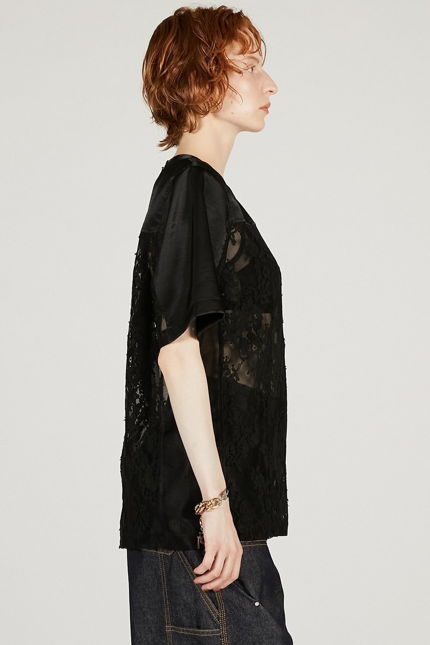 【プランク プロジェクト/PRANK PROJECT】のオーバーレースTEE 人気、トレンドファッション・服の通販 founy(ファニー) ファッション Fashion レディースファッション Fashion for Women トップス・カットソー Cut & Sew Tops シャツ・ブラウス・オフィスカジュアル Elegant Blouses & Button-Ups 2026年 2026 インナー Innerwear サテン Satin, Glossy Fabric スリーブ Sleeve, Long Sleeve / Short Sleeve チュール Tulip, Tulip Motif メッシュ Mesh, Net Fabric レース Lace, Lace Fabric ロング Long, Long-Length エレガント 上品 Elegant 夏 Summer 春 Spring S/S・春夏 SS, Spring/Summer, Warm Season other-8|ID: prp329100004802766 ipo3291000000034845477